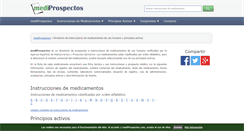Desktop Screenshot of mediprospectos.com