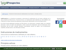 Tablet Screenshot of mediprospectos.com
